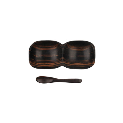 Salt and Pepper Dish of Ebony - TESOROS