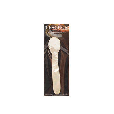 Silver White Mother of Pearl Spoon - TESOROS
